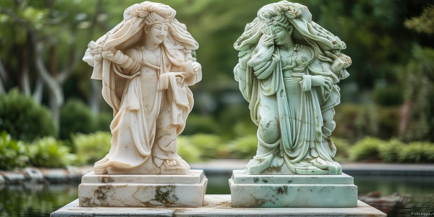 东西方汉白玉雕塑风化差异探秘